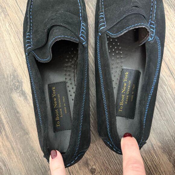 Men's Black Loafers - Picture 7 of 9